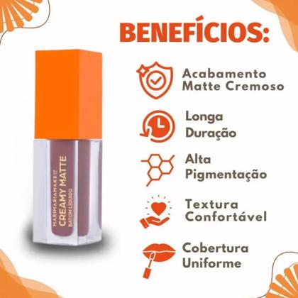 Imagem de Batom liquido creamy matte cor frosty mari maria 3,8ml
