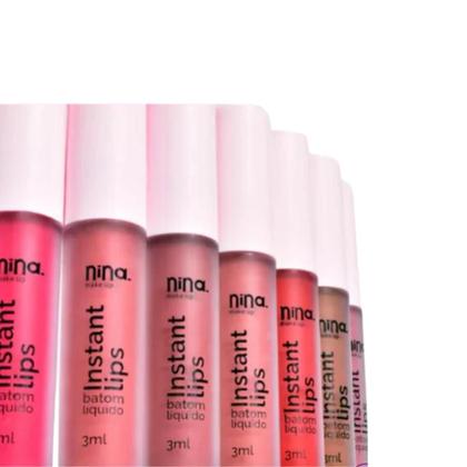 Imagem de Batom Liquido Instant Cor: MAGIA DAS CORES Lips Matte - Nina Makeup