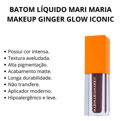 Imagem de Batom Líquido Mari Maria Makeup Ginger Glow Iconic 4Ml