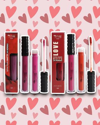 Imagem de Batom Líquido Matte 24h Max Love: Cor Intensa e Conforto (21-26)