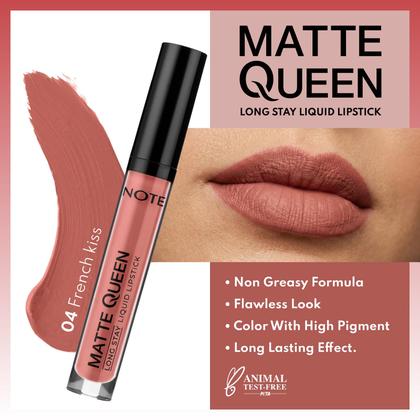 Imagem de Batom Líquido Matte Queen NOTE de Longa Duração 4 ml