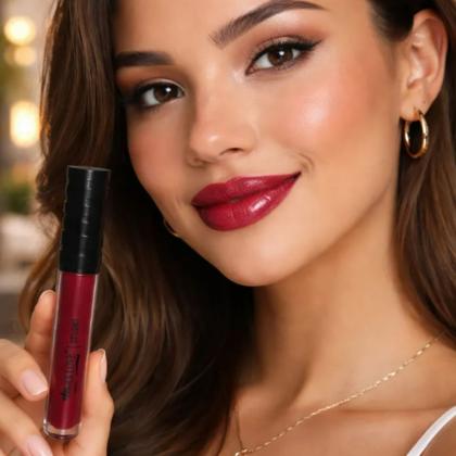 Imagem de Batom Líquido Max Love Cor 606 30H Brilho Labial Duradouro Confortável e Hidratante