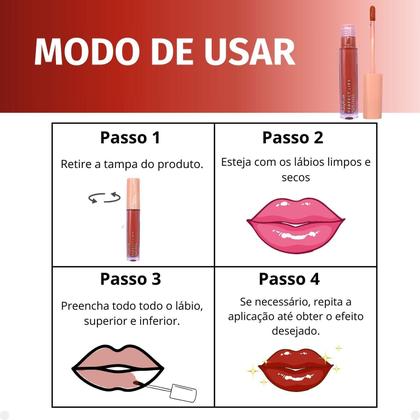 Imagem de Batom Líquido Ruby Rose Perfect Lips Positivity HB-L6200-2