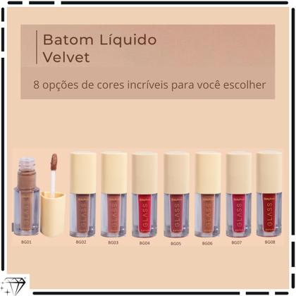 Imagem de Batom liquido velvety glass ruby rose