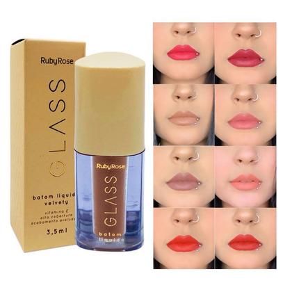 Imagem de Batom Liquido Velvety Ruby Rose Glass HB578