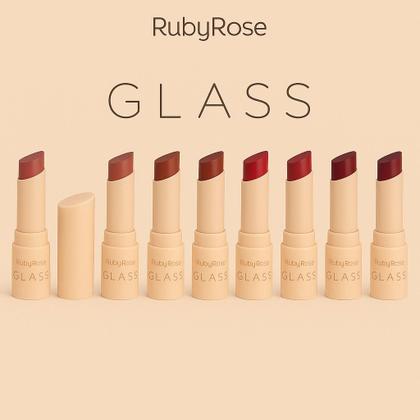 Imagem de Batom Ruby Rose Linha Glass Creamy Matte Longa duração GL02
