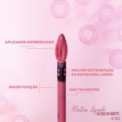 Imagem de Batom Ultra Fix Matte Cor 6018 Seja você 4ml Anita
