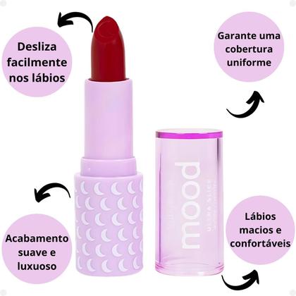 Imagem de Batom Ultra Slick Ruby Rose Mood Girly Hb-7001-6