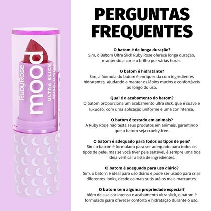 Imagem de Batom Ultra Slick Ruby Rose Mood Showy Hb-7001-4