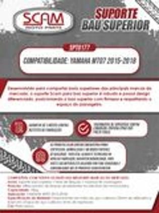 Imagem de Baú 34 litros Awa Proos com Bagageiro para MT07 2019-2023