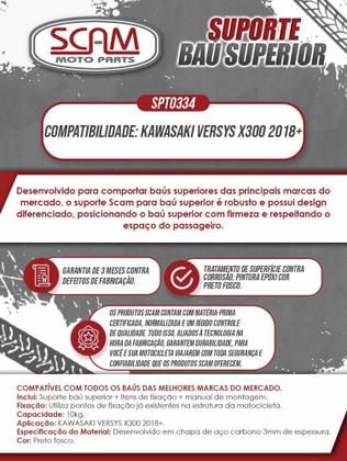 Imagem de Baú 41 litros Awa Proos com Bagageiro para VERSYS X300 2018-2023