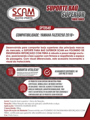 Imagem de Baú 41litros Awaproos + Suporte Baú Superior Fazer 250 2018+