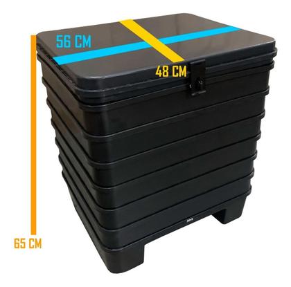 Imagem de Bau Bauleto 134 Litros Motoboy 6 Extensores Mn3