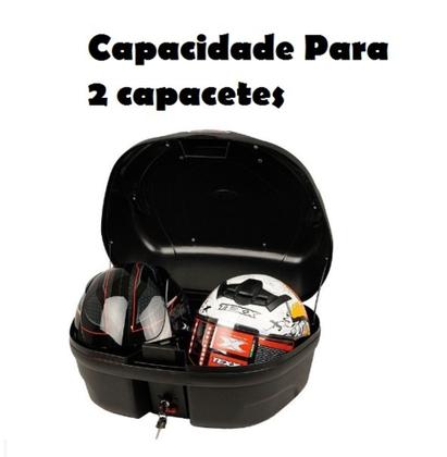 Imagem de Baú / Bauleto 48 Litros Para Moto - Capacidade 2 Capacetes - Marca Glider