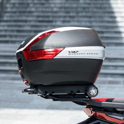 Imagem de Bau bauleto case traseiro v47 nn monokey abs e refletores vermelho 47l