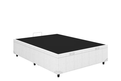 Imagem de Baú Casal material sintético Branco 138x188