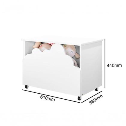 Imagem de Baú Infantil Formato Nuvem  Organização Com Charme No Quarto