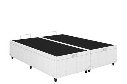 Imagem de Baú King Bipartido material sintético Branco 193x203 Blindado