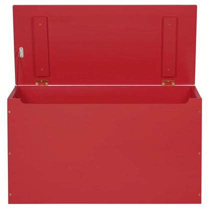 Imagem de Baú Multiuso em Madeira Maciça com Acabamento Vermelho Tramontina