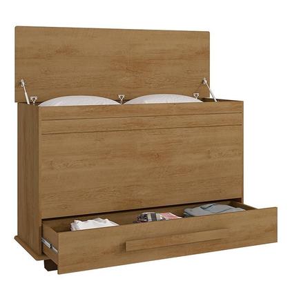 Imagem de Baú Organizador Quarto com Gaveta 137cm Itália RV Móveis Cinamomo