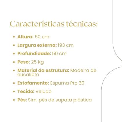 Imagem de Baú Para Quarto Pé de Cama Box King Size Madeira Estofado