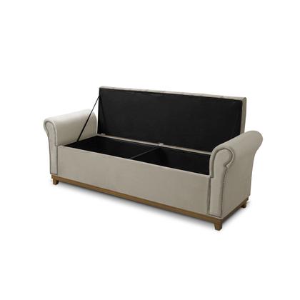 Imagem de Baú Para Quarto Pé de Cama Box King Size Madeira Grécia