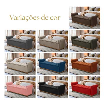 Imagem de Baú Para Quarto Pé de Cama Box King Size Madeira Grécia