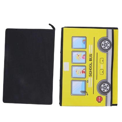 Imagem de Bau Puff Organizador Infantil Quarto Sala Brinquedoteca Creche Porta Treco Multiuso Kids Amarelo