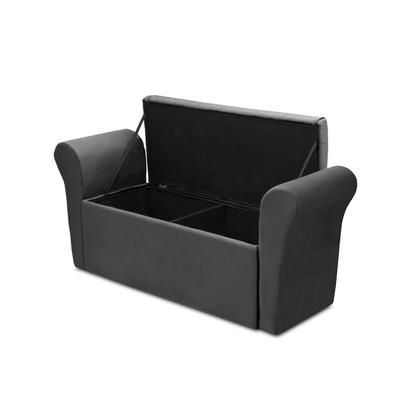 Imagem de Baú Recamier Para Cama Box Quarto Madeira Estofado Casal