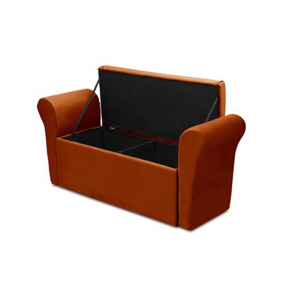 Imagem de Baú Recamier Para Cama Box Quarto Madeira Estofado King