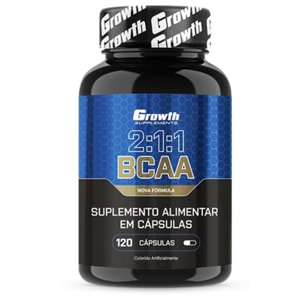 Imagem de Bcaa 2:1:1 120 Caps + Cafeina Pura 200mg 60 Caps Growth