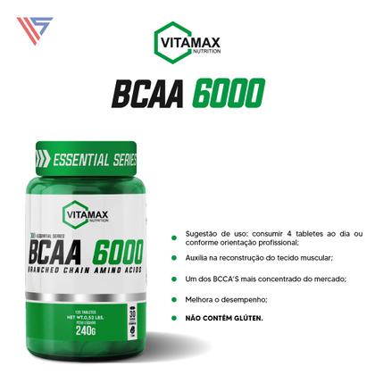 Imagem de BCAA 6000 120 Tabletes Vitamax Nutrition