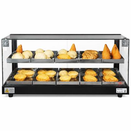 Imagem de BD10 - Estufa Beta para salgados com 10 bandejas Dupla Preta - 220V - Omega