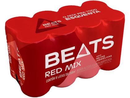 Beats Red Mix Frutas Vermelhas Lata 269ml 8 Unidades - Bebida
