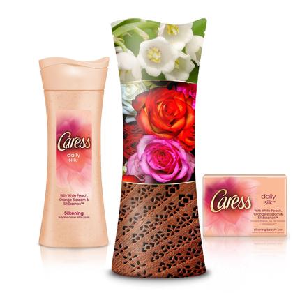 Imagem de Beauty Bar Caress Daily Silk 113 g, 12 barras, pacote com 2