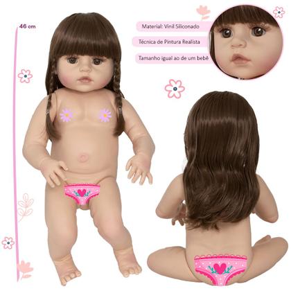 Imagem de Bebê Boneca Reborn Realista Girafinha Menina de Silicone 48c