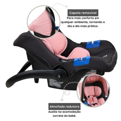 Imagem de Bebê Conforto Cadeirinha Touring X Rosa - Burigotto