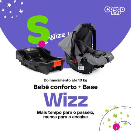 Imagem de Bebê Conforto com Base Wizz Cosco Kids Cinza 0-13 kg