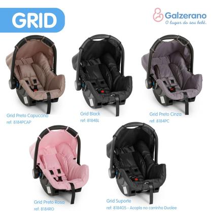 Imagem de Bebê conforto drc grid galzerano black 8184bl