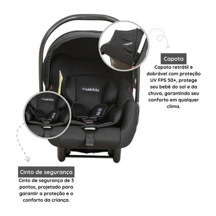 Imagem de Bebê Conforto Kiddo (0 A 13Kg) Casulo Click Preto