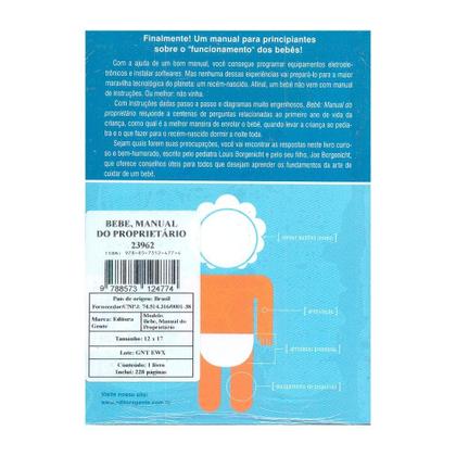 Imagem de Bebê Livro Manual Do Proprietário + Massagem Relaxante