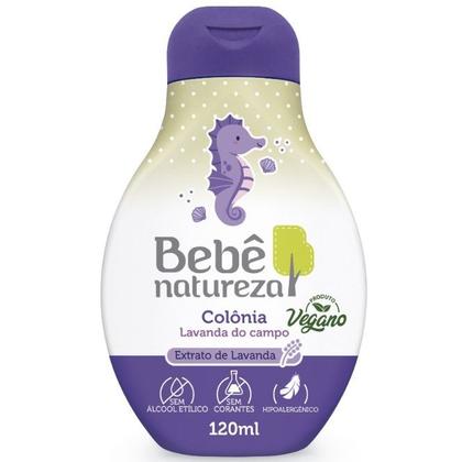 Imagem de Bebê Natureza Colônia Lavanda Suave Infantil Hipoalergênica Sem Álcool Não Irrita a Pele 120ml