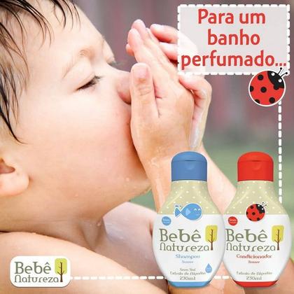Imagem de Bebê Natureza Kit Shampoo Suave Sem Lágrimas Condicionador Colônia Suave 30ml Hipoalergênico