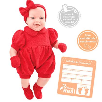 Imagem de Bebê Real Boneca Realista em Vinil 48cm Cheirinho Original