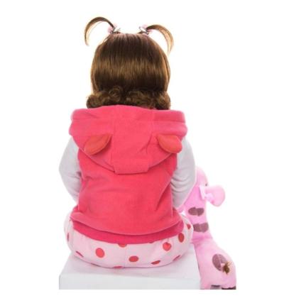 Imagem de Bebê Reborn Boneca Girafinha Realista Silicone Menina Boneca Pode dar Banho