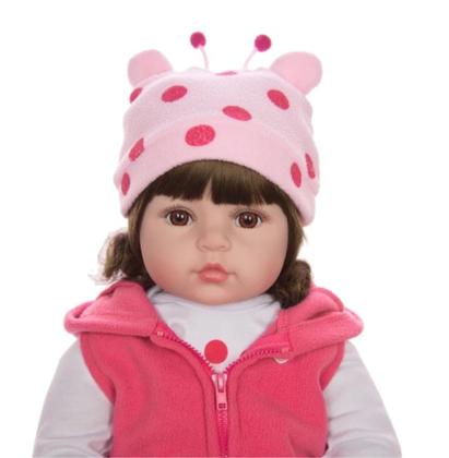 Imagem de Bebê Reborn Boneca Girafinha Realista Silicone Menina Boneca Pode dar Banho