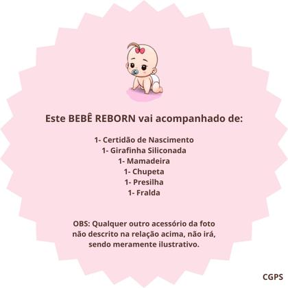 Imagem de Bebê Reborn Boneca Girafinha Realista Silicone Menina Boneca Pode dar Banho