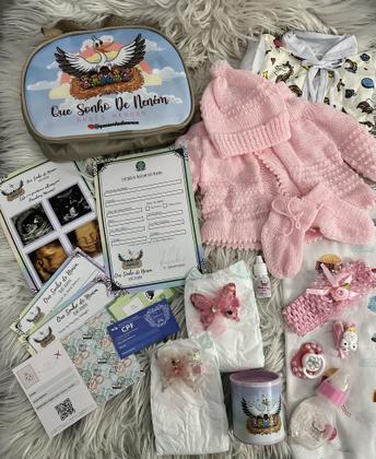 Imagem de Bebê Reborn Boneca menina realista 100 Silicone, Cabelo Castanho(P/ Dar Banho)24 Itens igual a foto PK