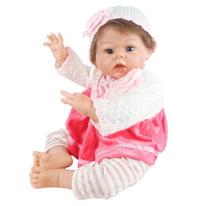 Bebê Reborn Boneca Realista Articulada Com Enxoval Chupeta Tapete