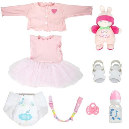 Imagem de Bebê Reborn Boneca Realista Brastoy Corpo Silicone Pode Dar Banho Roupa Chupeta Mamadeira e Pelúcia Acessórios Completos